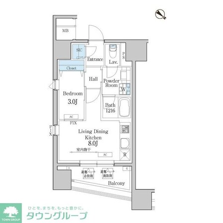 デュオフラッツ池尻大橋の物件間取画像